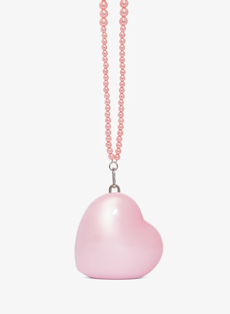 ايلا ليمتد اديشن حقيبة يد بتصميم قلب وسلسلة خرز